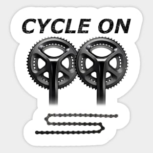 Cycle On Sticker